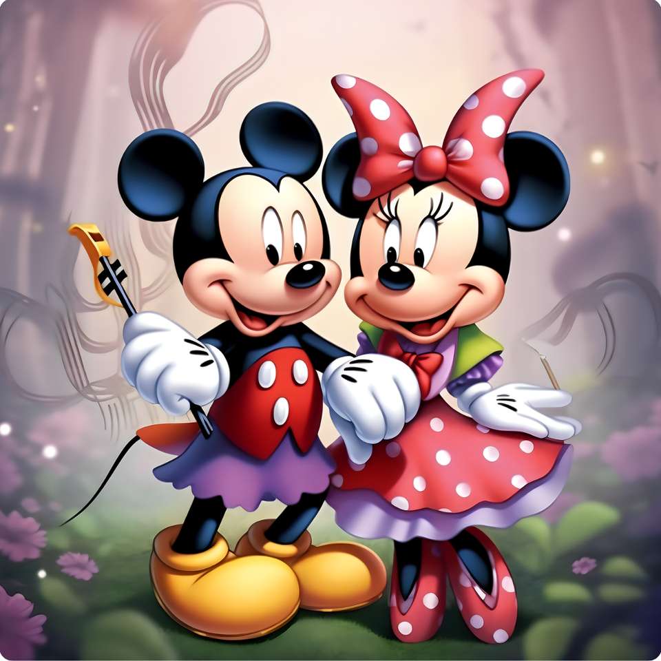 Mickey E Minnie Mouse Em Estilo Cartoon Desenho Animado Png Arte Para Caneca Grátis Pra Baixar