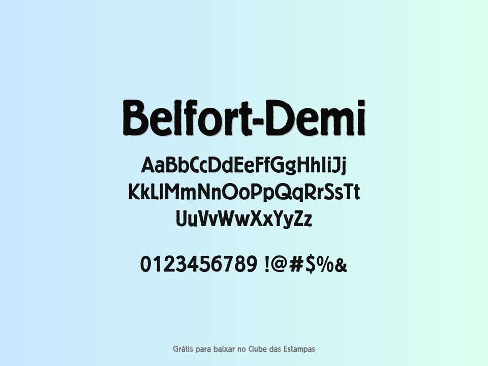 Fonte Belfort Demi Grátis Para Baixar
