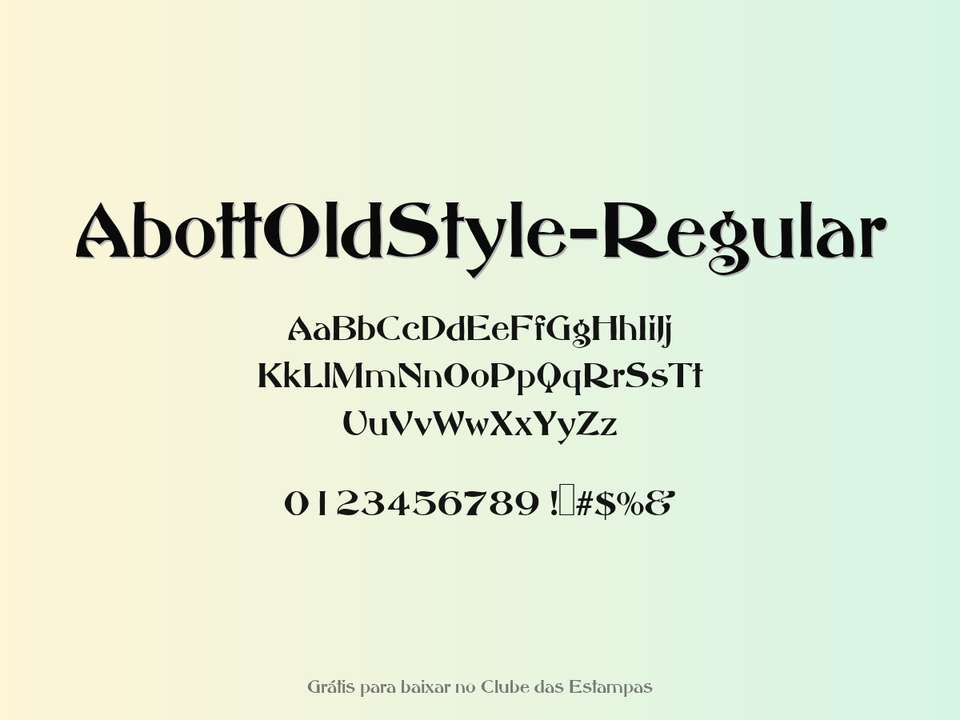 Fonte Abottoldstyle Regular Grátis Para Baixar