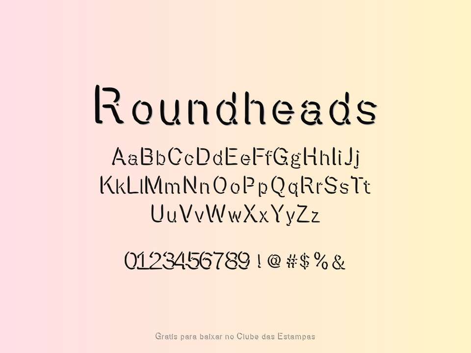 Fonte Roundheads Grátis Para Baixar