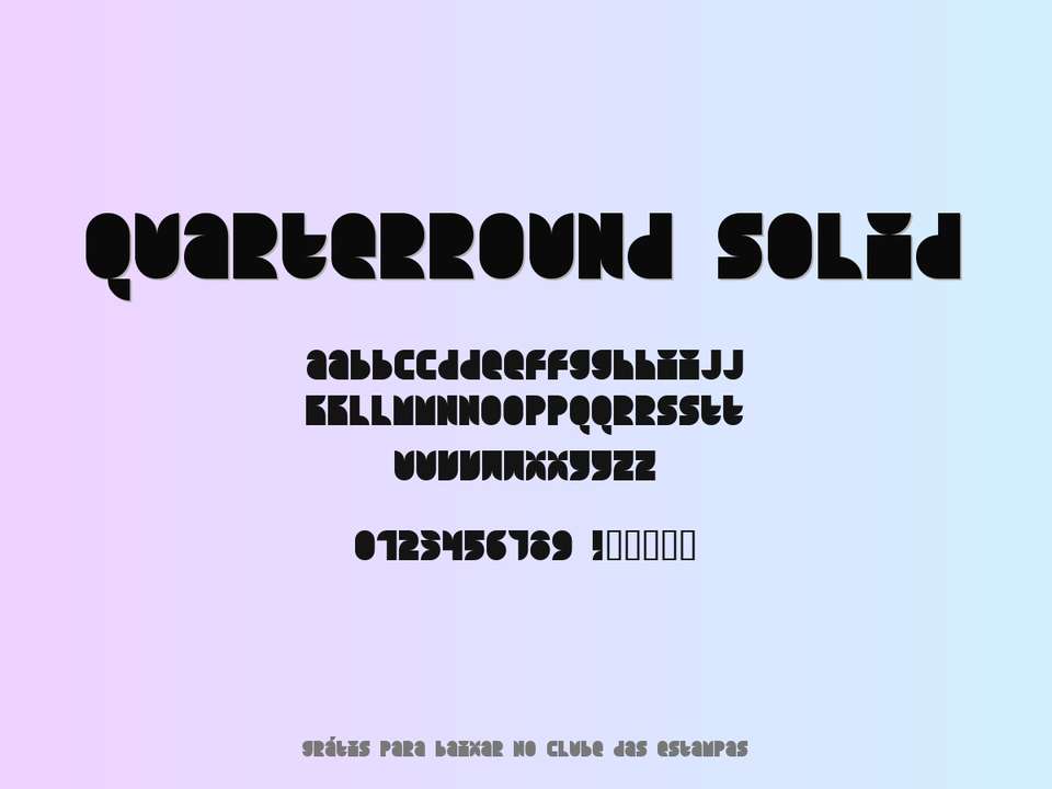 Fonte Quarterround Solid Grátis Para Baixar