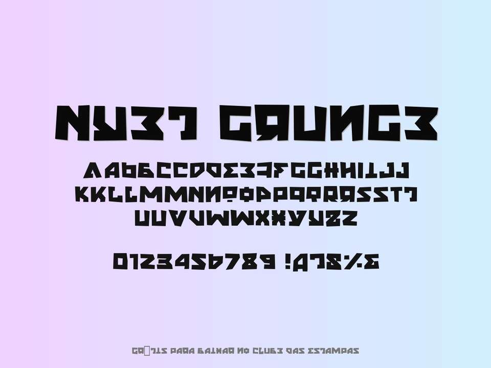 Fonte Nyet Grunge Grátis Para Baixar