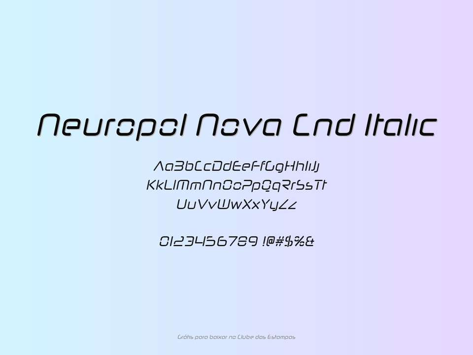 Fonte Neuropol Nova Cnd Italic Grátis Para Baixar