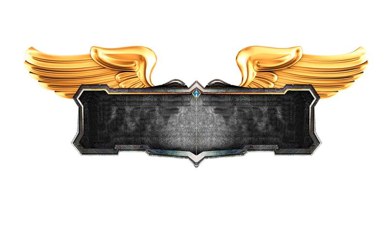 Moldura De Brasão Alado Fantasia Png Grátis Para Baixar