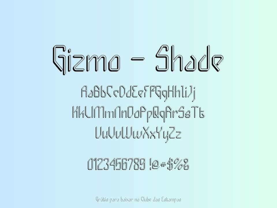Fonte Gizmo Shade Grátis Para Baixar