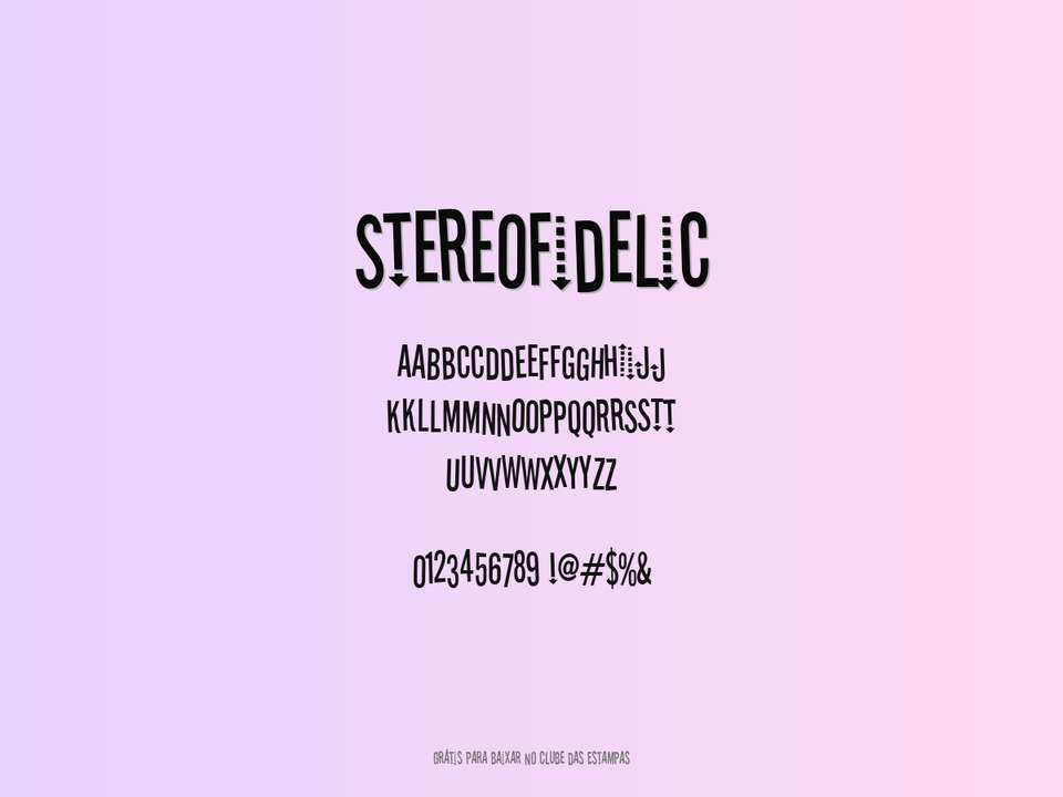 Fonte Stereofidelic Grátis Para Baixar