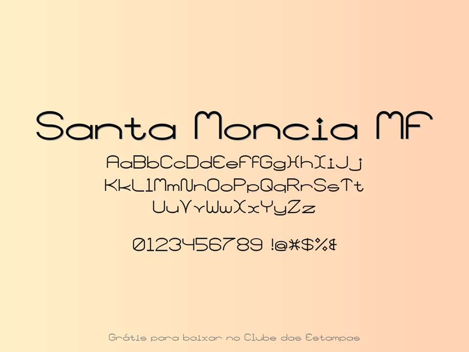 Fonte Santa Moncia Mf Grátis Para Baixar