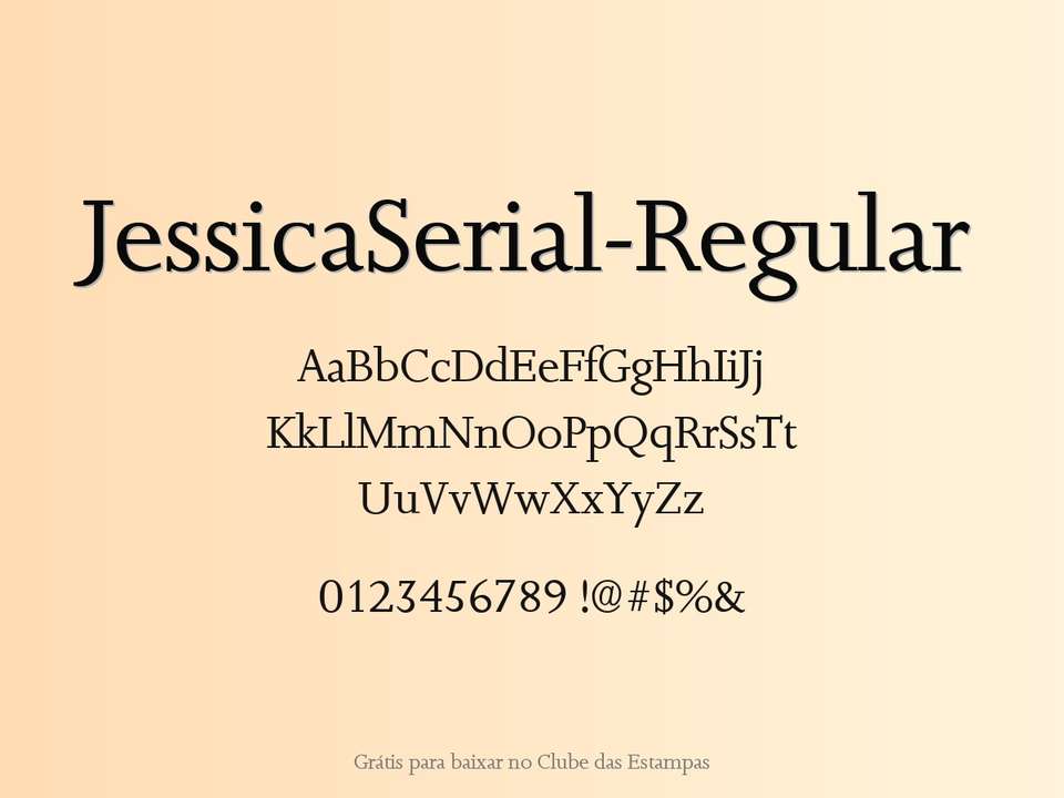 Fonte Jessicaserial Regular Grátis Para Baixar