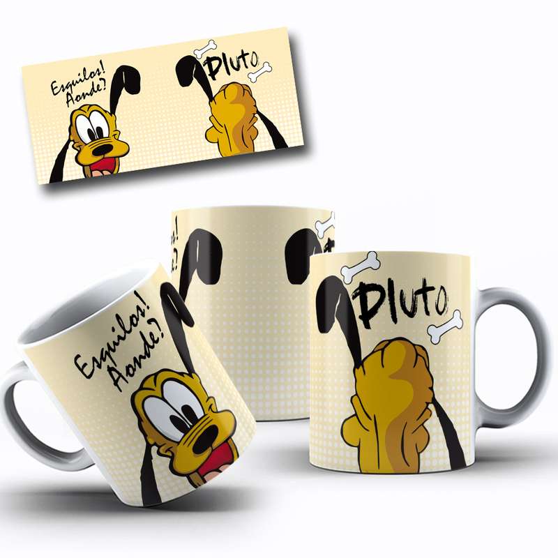 Arte Para Caneca Pluto Esquilos Serie Cartoon 15