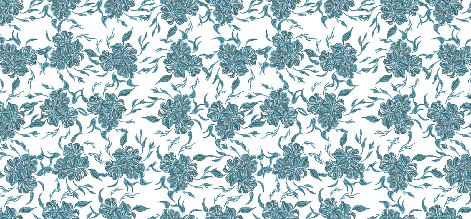 Estampa Floral Azul Delicada Em Fundo Branco Estampa Png Arte Para Caneca Grátis Pra Baixar