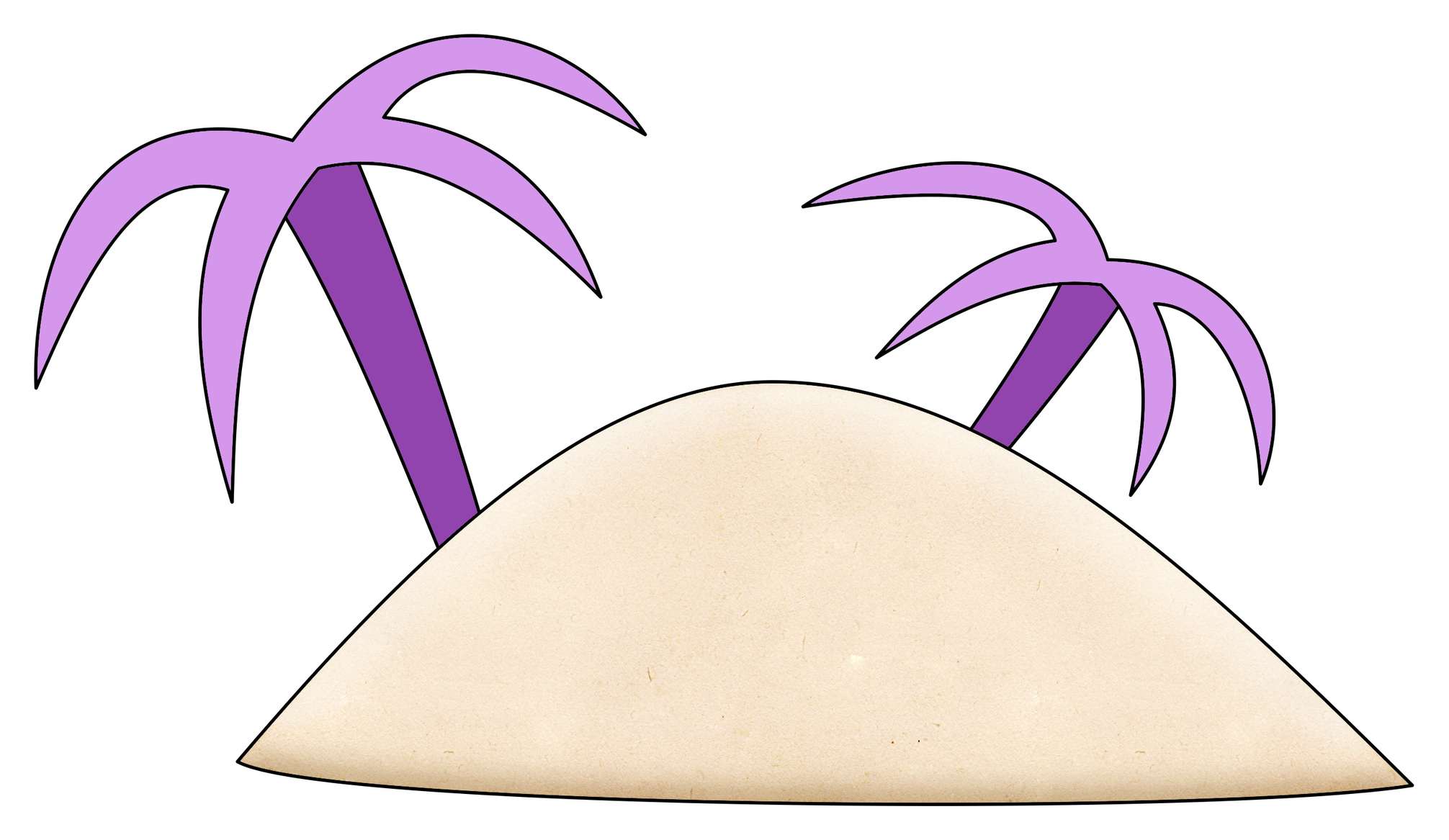 Ilha Tropical Com Palmeiras Natureza Png Grátis Para Baixar