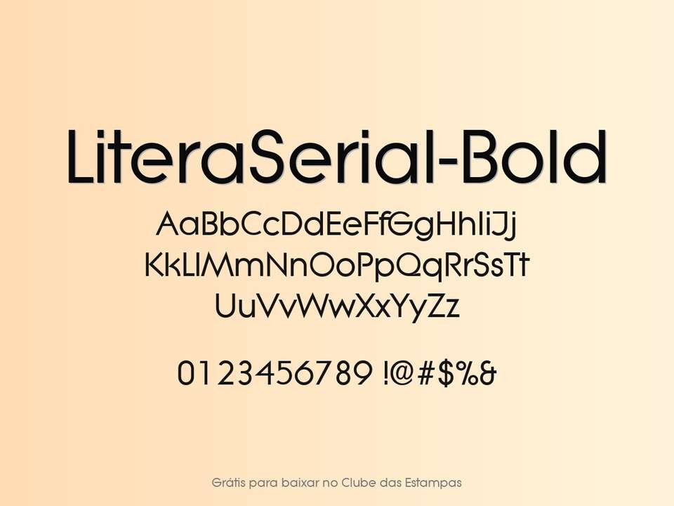 Fonte Literaserial Bold Grátis Para Baixar