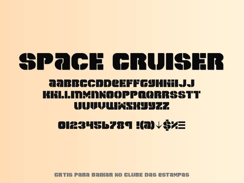 Fonte Space Cruiser Grátis Para Baixar