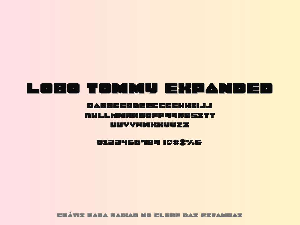 Fonte Lobo Tommy Expanded Grátis Para Baixar