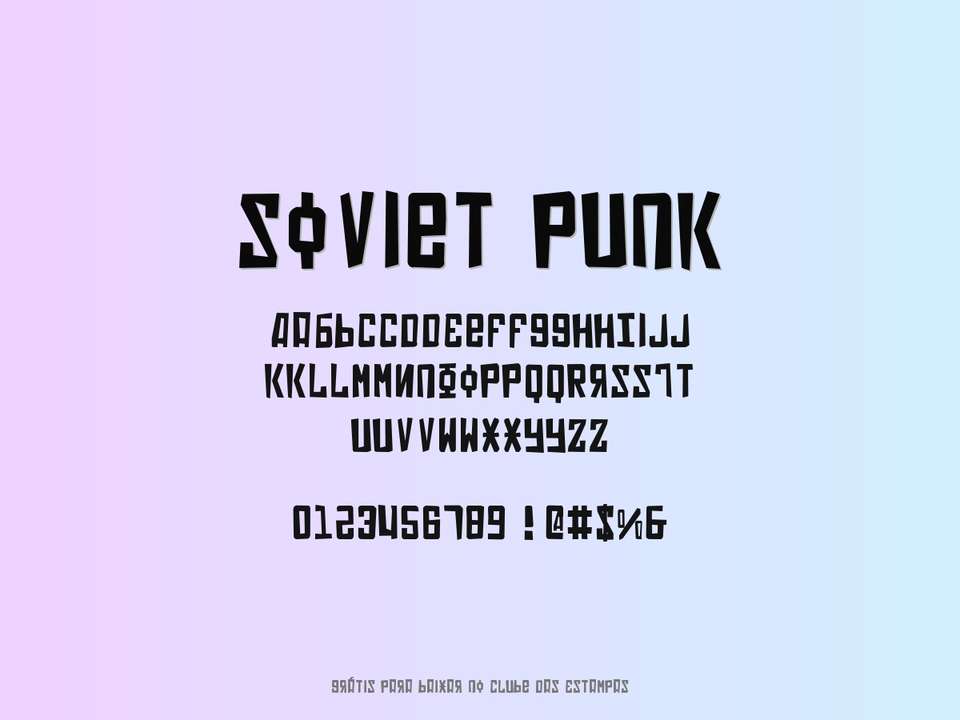 Fonte Soviet Punk Grátis Para Baixar