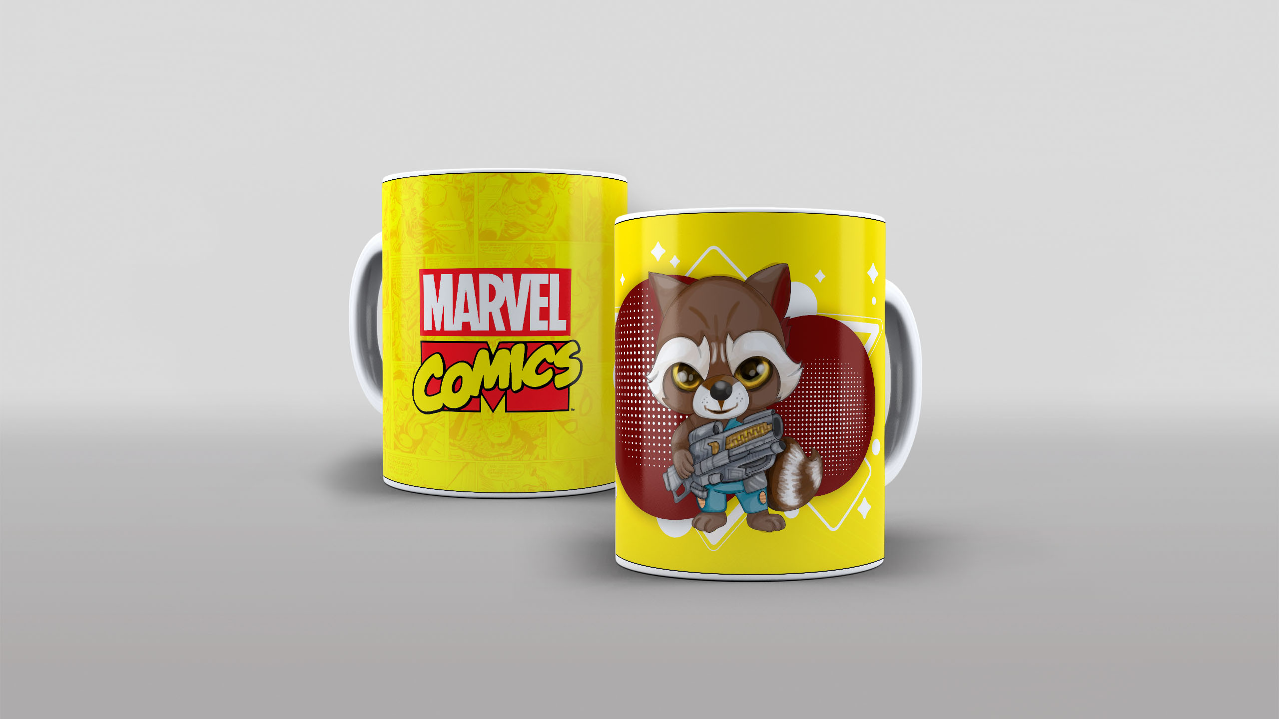 Arte Caneca Marvel Comics Heróis Cute Fofo Baby