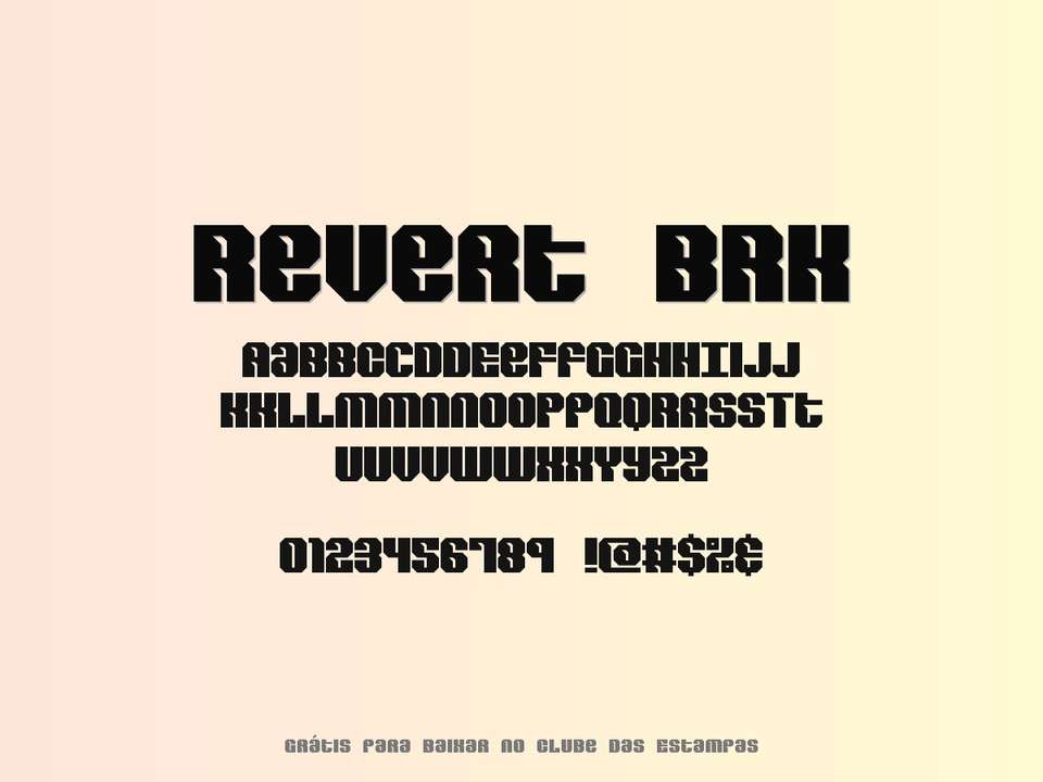 Fonte Revert Brk Grátis Para Baixar