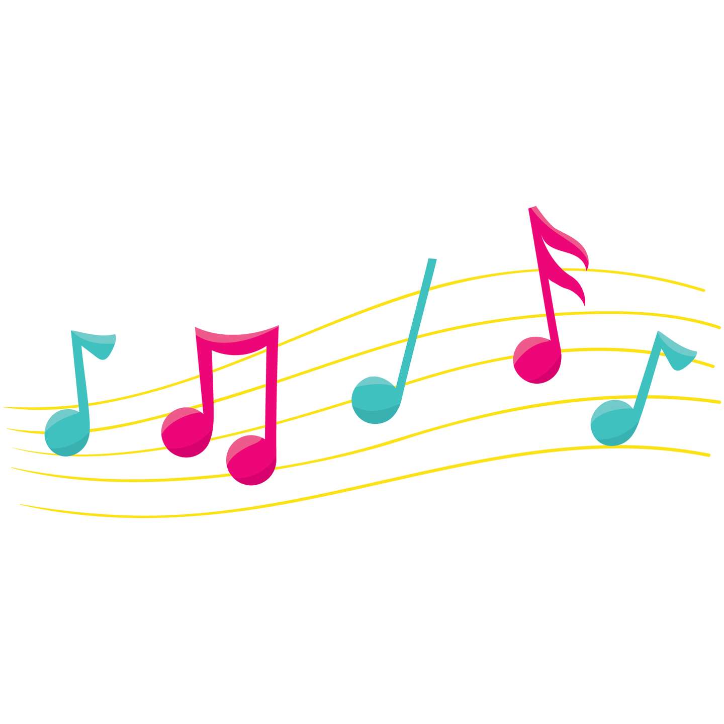 Notas Musicais Em Partitura Música Png Grátis Para Baixar