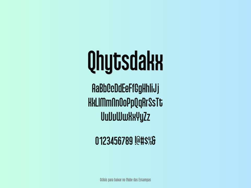 Fonte Qhytsdakx Grátis Para Baixar