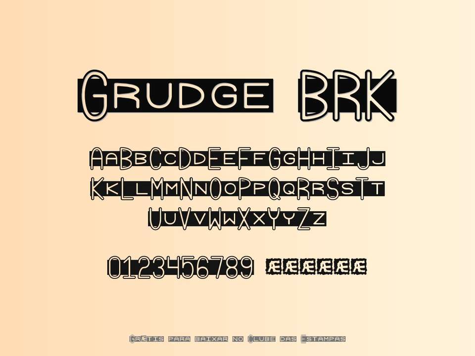 Fonte Grudge Brk Grátis Para Baixar