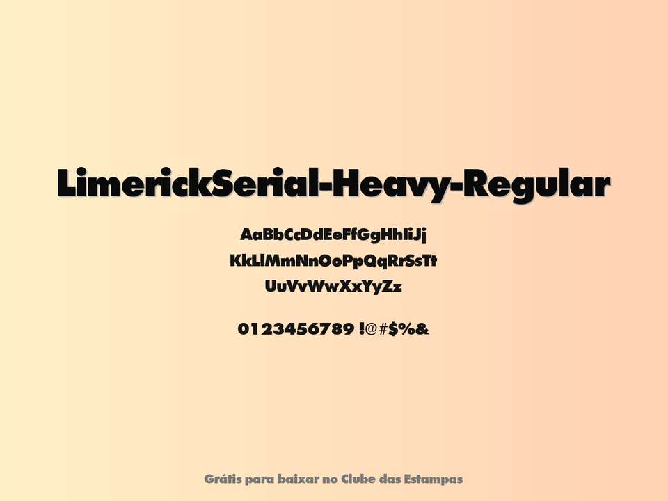 Fonte Limerickserial Heavy Regular Grátis Para Baixar