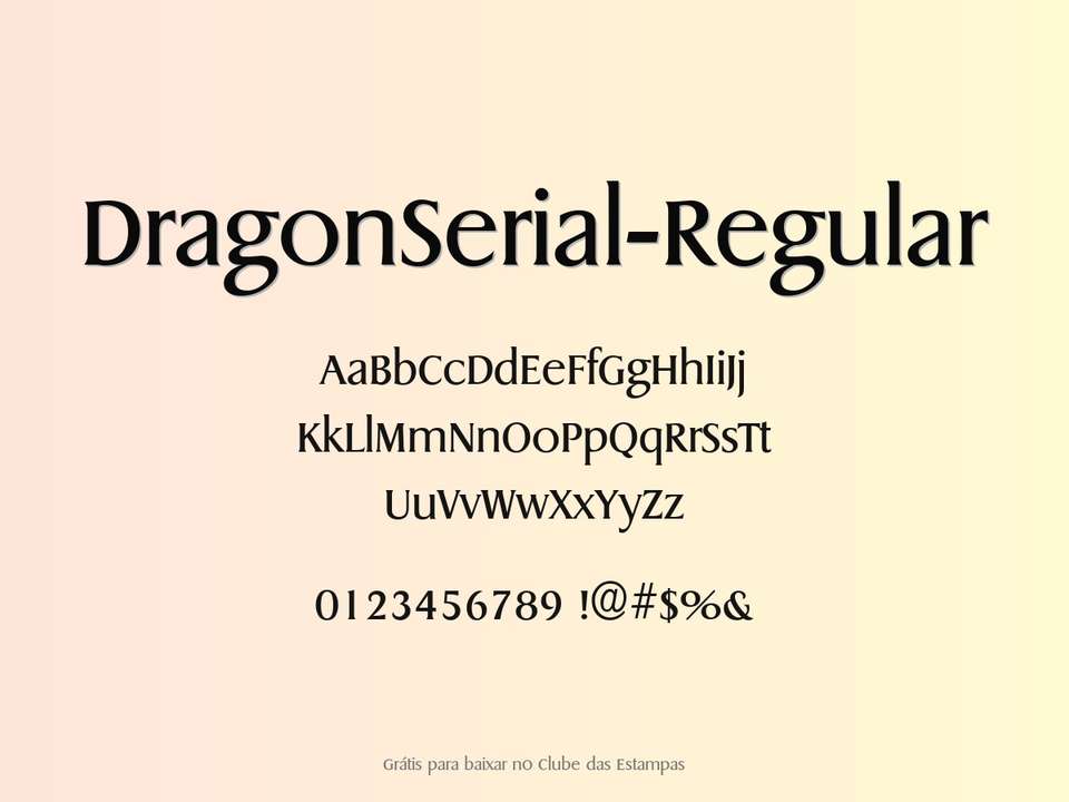 Fonte Dragonserial Regular Grátis Para Baixar