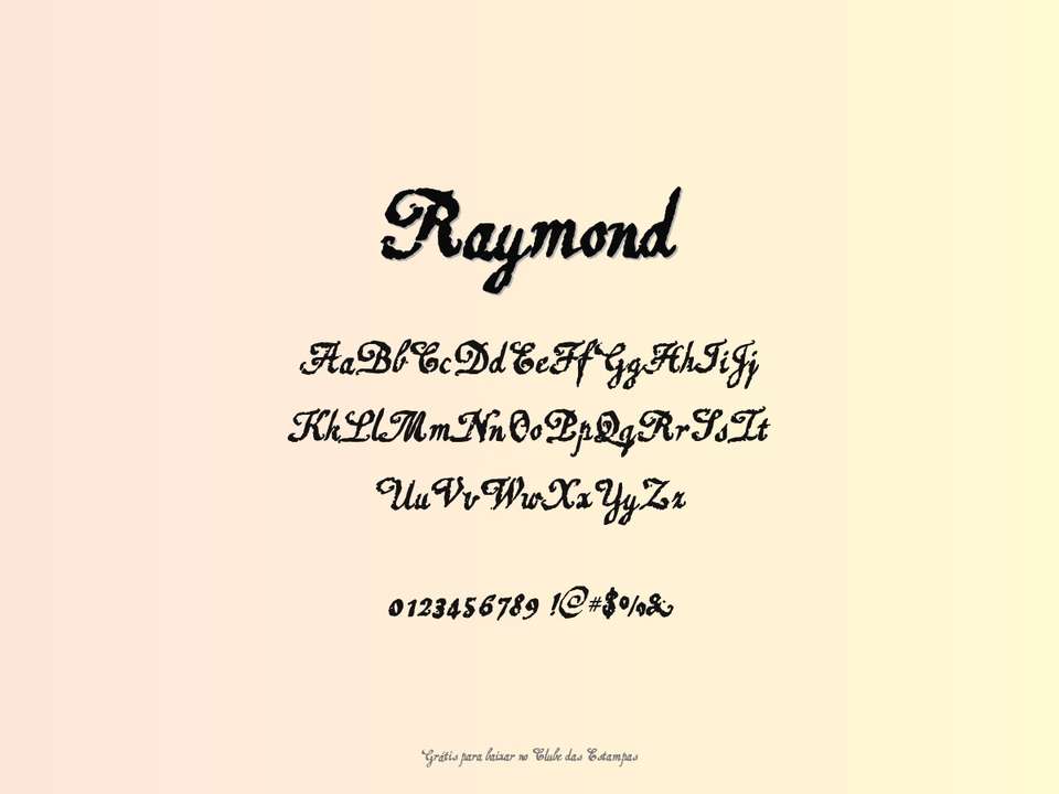 Fonte Raymond Grátis Para Baixar
