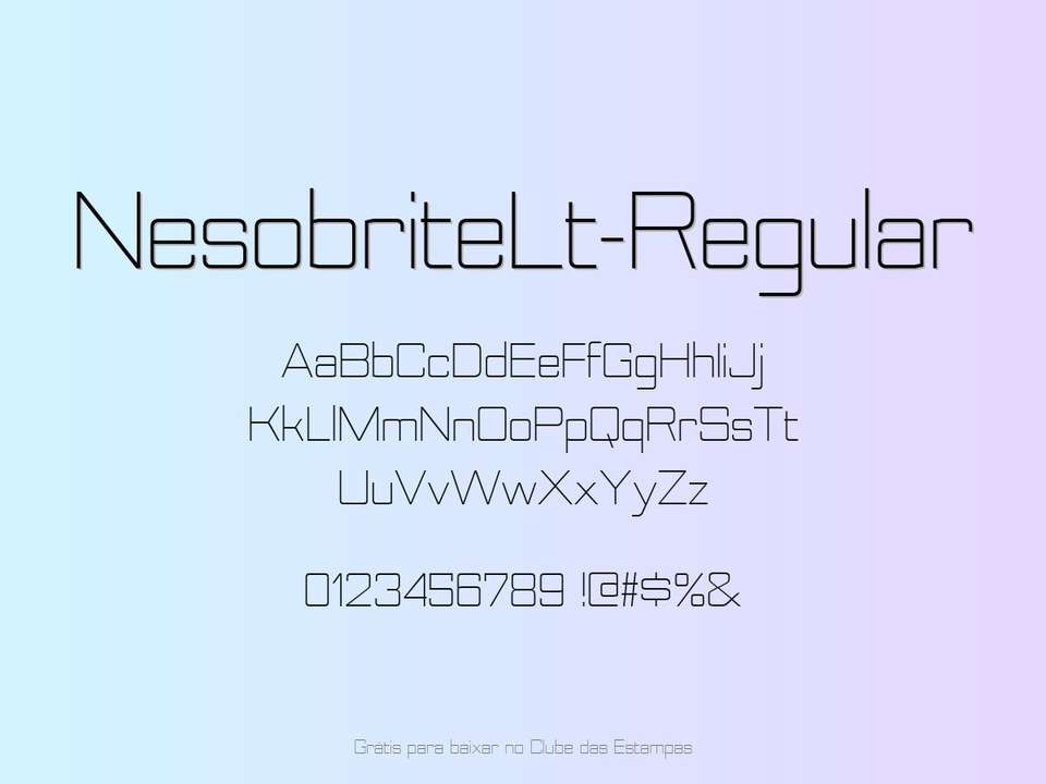 Fonte Nesobritelt Regular Grátis Para Baixar