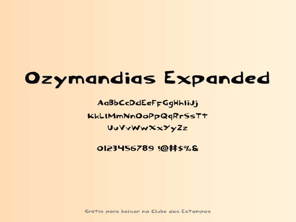 Fonte Ozymandias Expanded Grátis Para Baixar