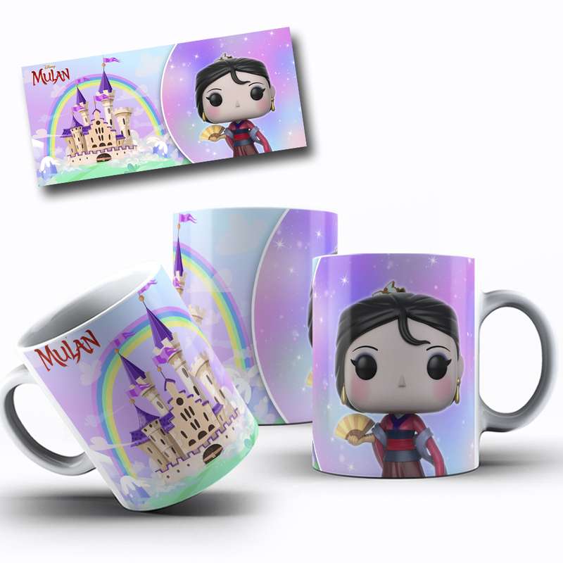 Arte Para Caneca Princesas Funko (9)