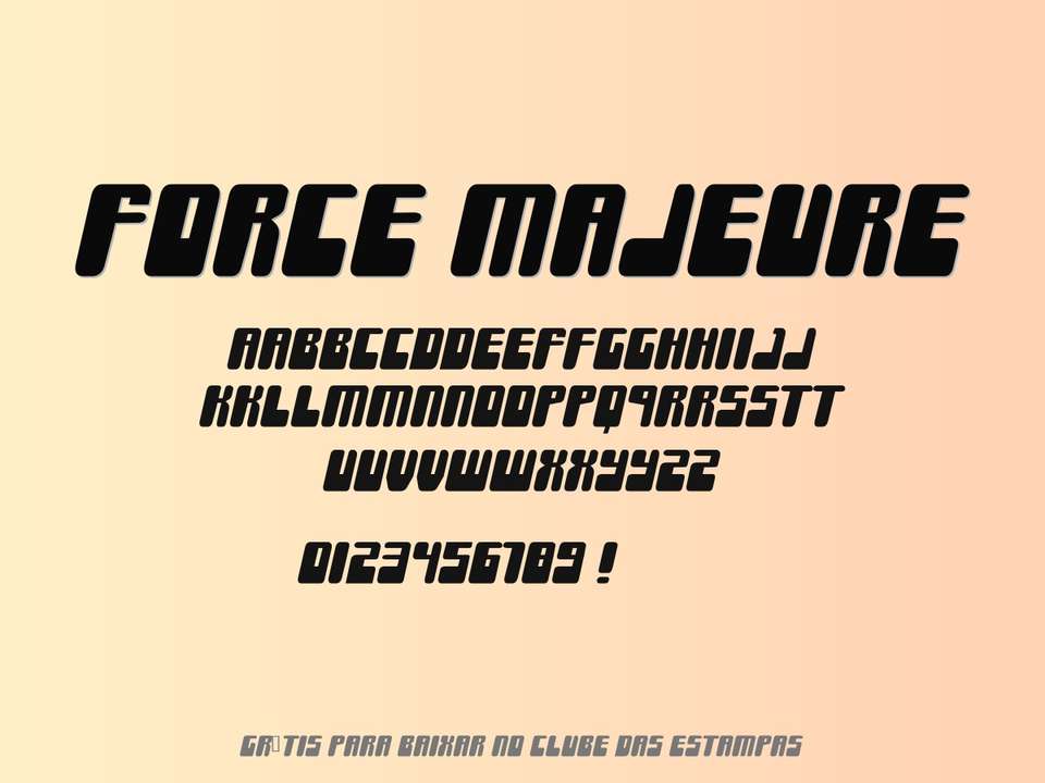 Fonte Force Majeure Grátis Para Baixar