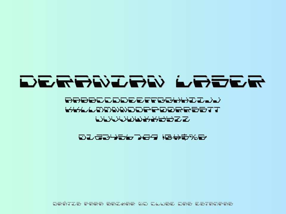 Fonte Deranian Laser Grátis Para Baixar