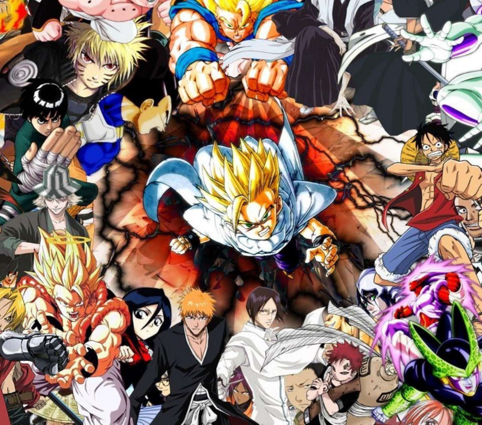 Poderosos Personagens De Anime Em Batalha Épica Anime Png Arte Para Caneca Grátis Pra Baixar