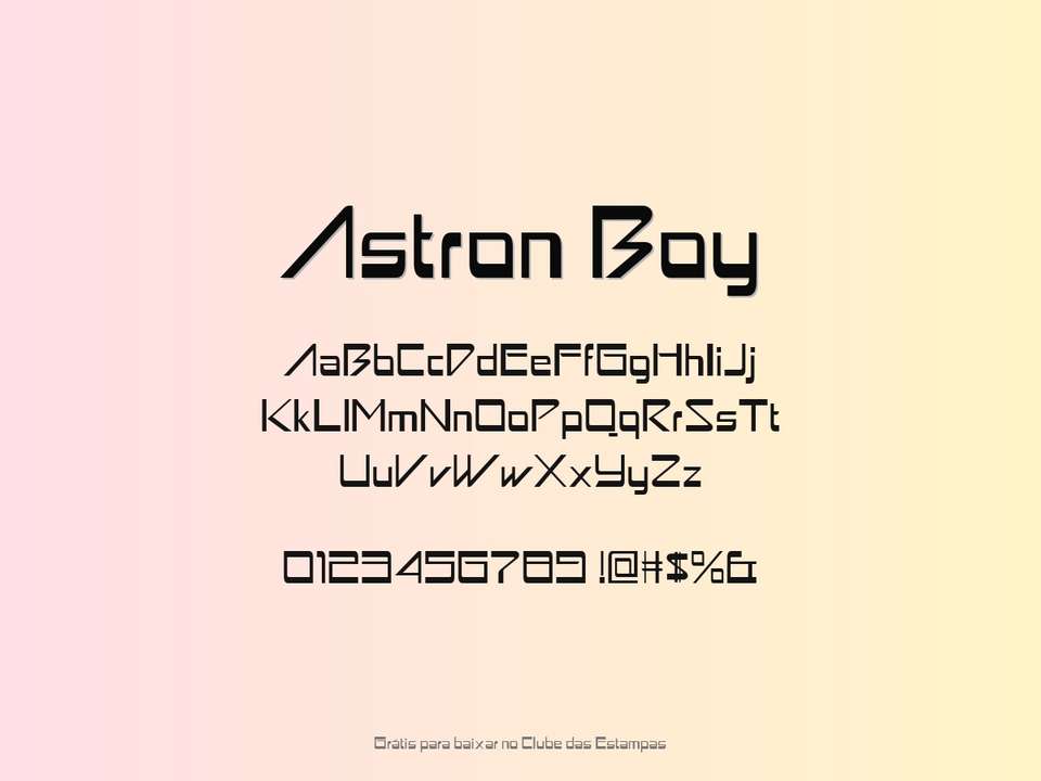 Fonte Astron Boy Grátis Para Baixar