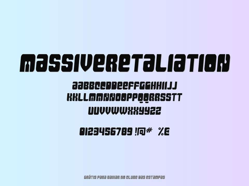 Fonte Massiveretaliation Grátis Para Baixar