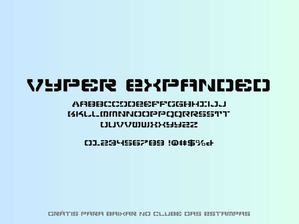 Fonte Vyper Expanded Grátis Para Baixar