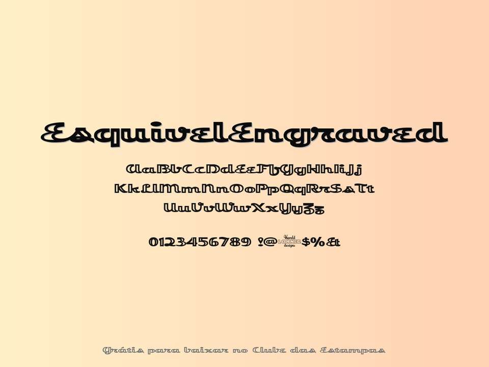 Fonte Esquivelengraved Grátis Para Baixar