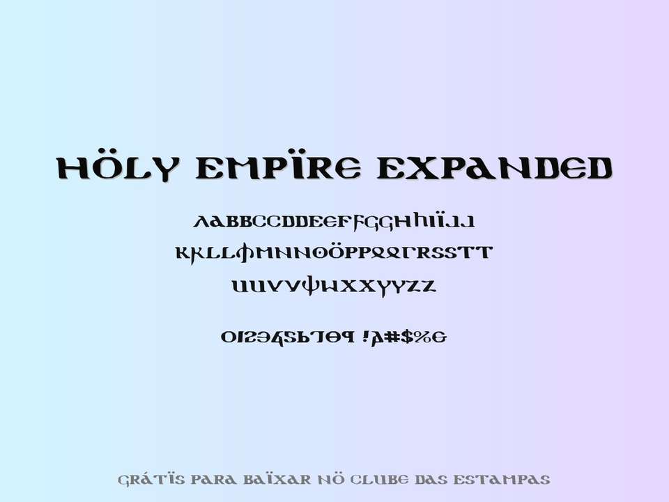 Fonte Holy Empire Expanded Grátis Para Baixar