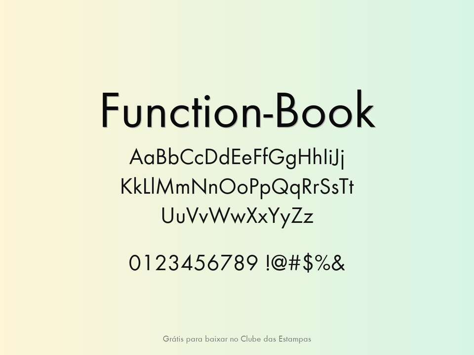 Fonte Function Book Grátis Para Baixar