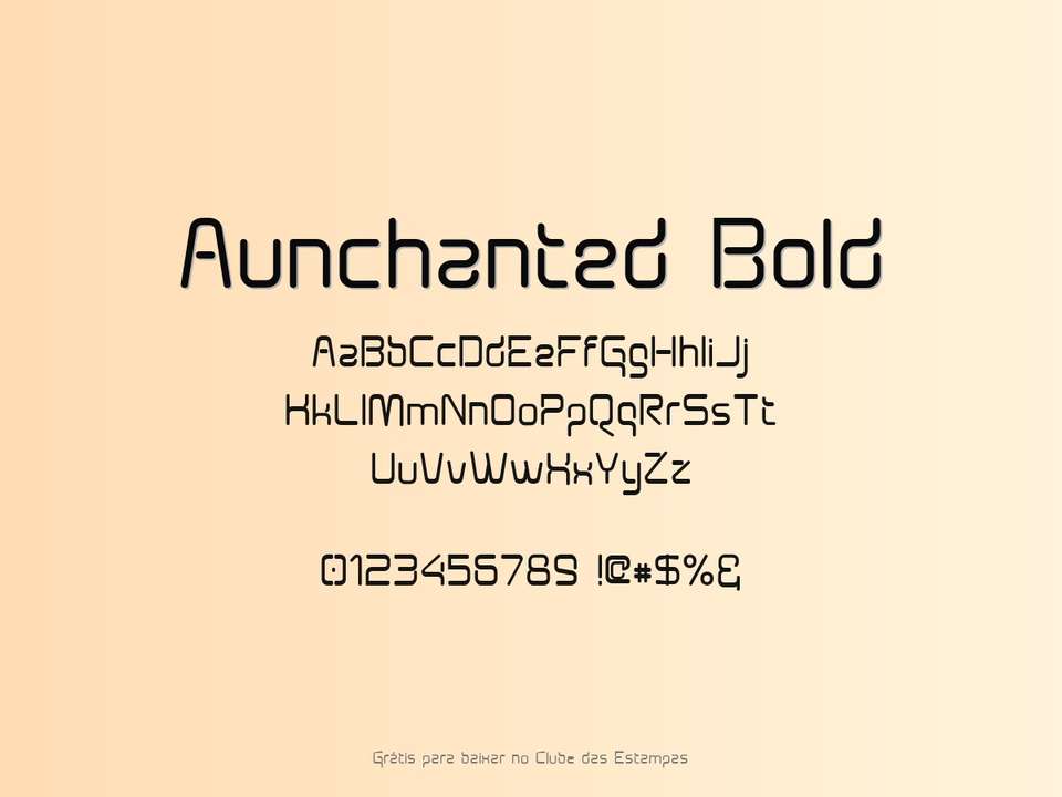 Fonte Aunchanted Bold Grátis Para Baixar