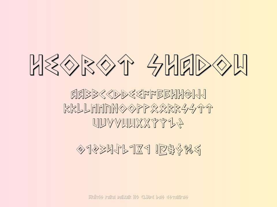 Fonte Heorot Shadow Grátis Para Baixar