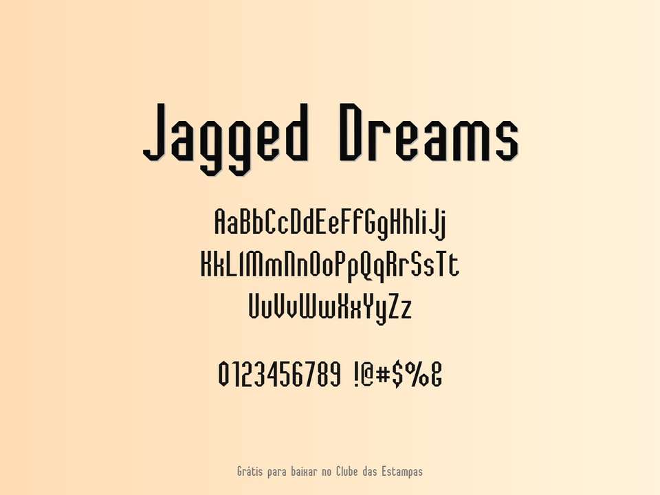 Fonte Jagged Dreams Grátis Para Baixar