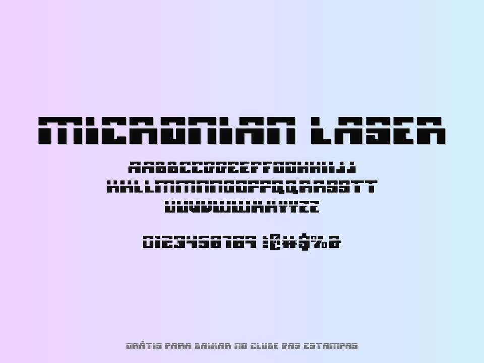 Fonte Micronian Laser Grátis Para Baixar