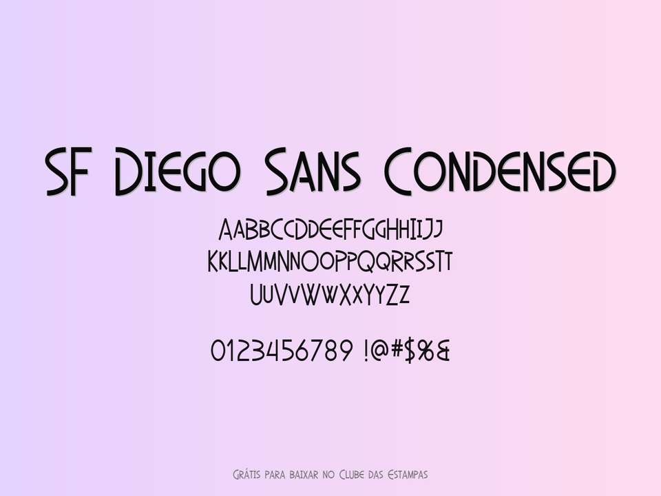 Fonte Sf Diego Sans Condensed Grátis Para Baixar