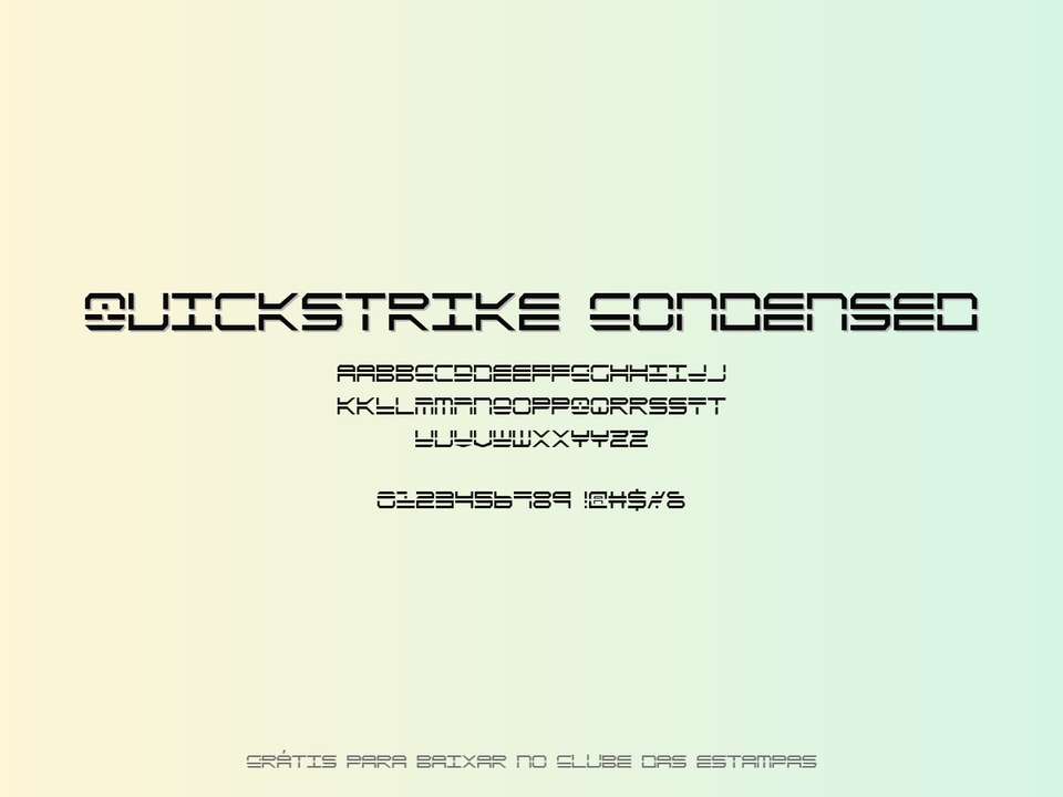 Fonte Quickstrike Condensed Grátis Para Baixar