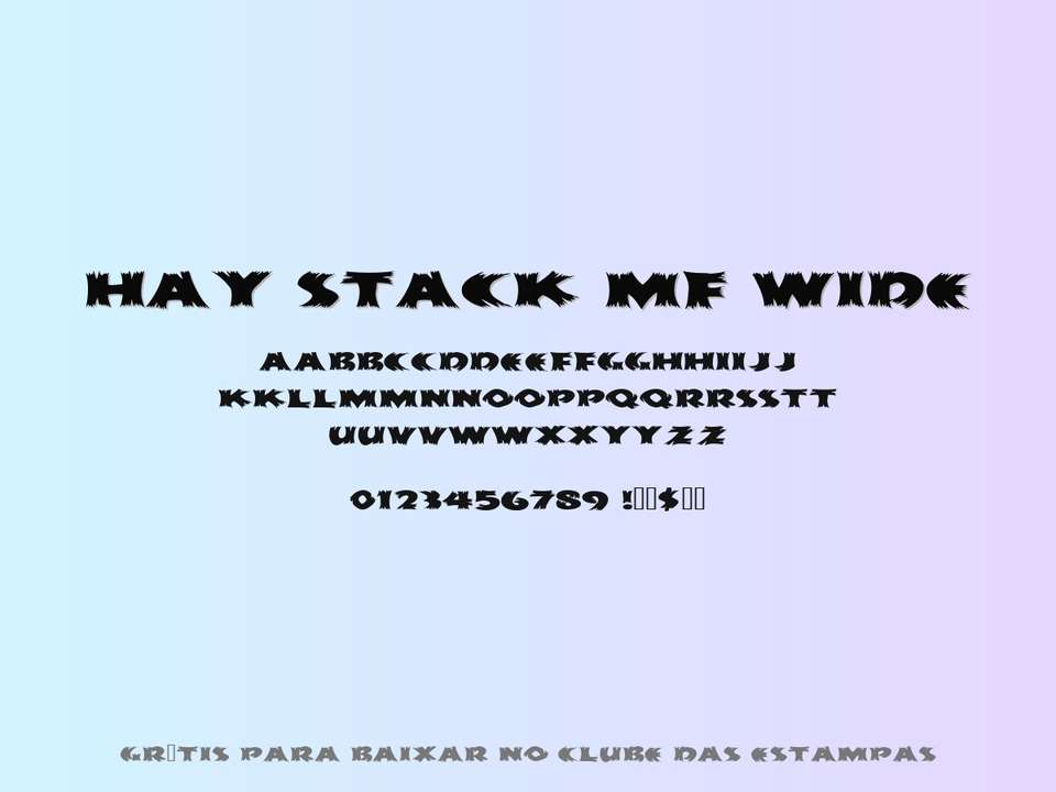 Fonte Hay Stack Mf Wide Grátis Para Baixar