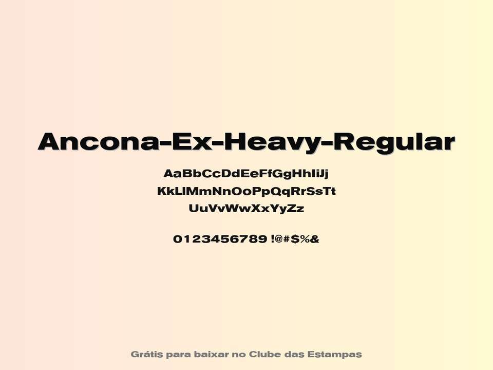 Fonte Ancona Ex Heavy Regular Grátis Para Baixar