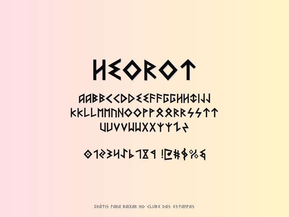 Fonte Heorot Grátis Para Baixar