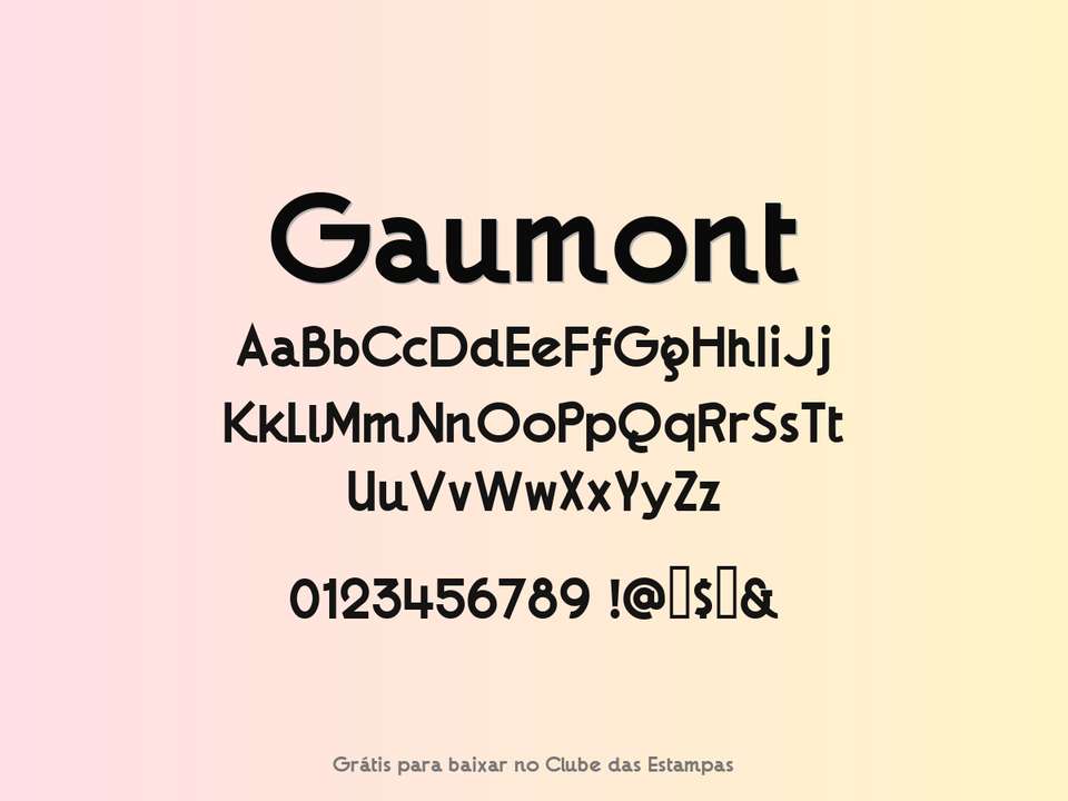 Fonte Gaumont Grátis Para Baixar