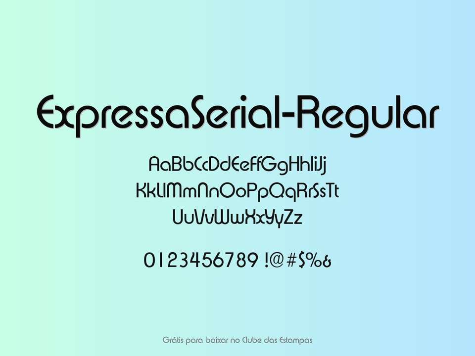 Fonte Expressaserial Regular Grátis Para Baixar